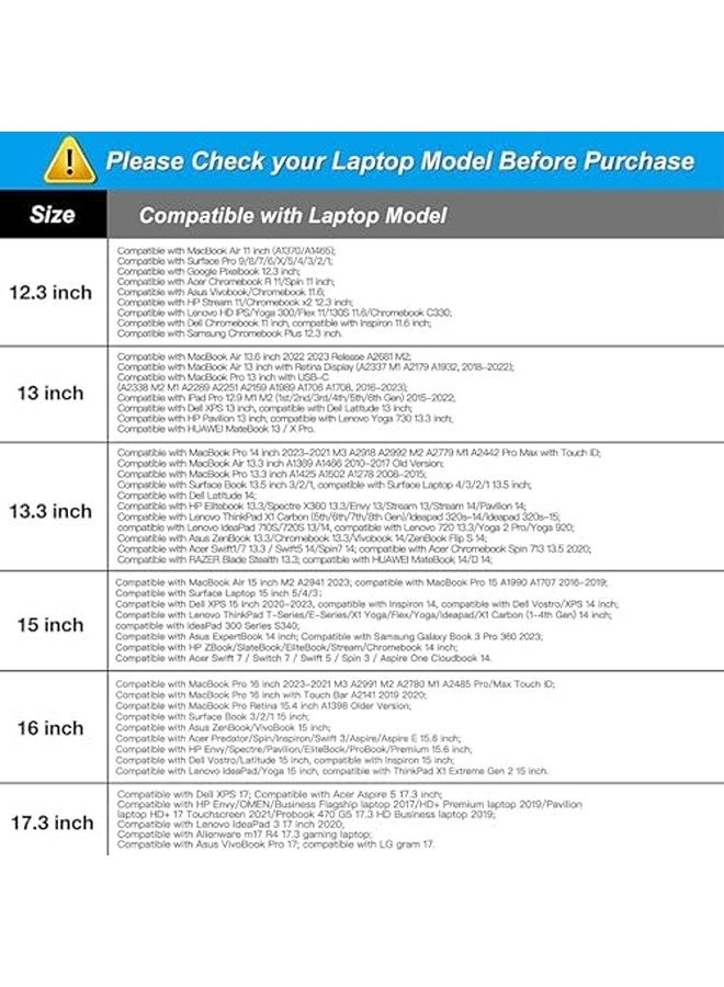 موسيسو جراب رأسي لأجهزة 13–13.3 بوصة | حقيبة كمبيوتر من البوليستر مزوّدة بجيب - Image 5