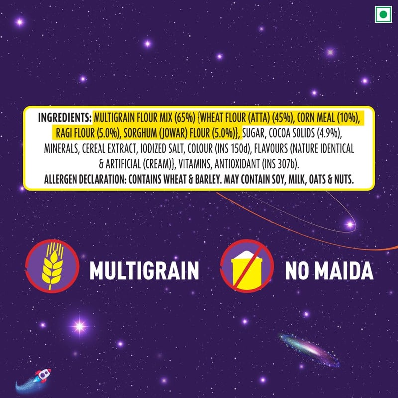 Kellogg's Chocos Moons & Stars, With Whole Grain, Source Of Fibre, High In Calcium & Protein, With 10 Essential Vitamins & Minerals, Breakfast Cereals, 1.15 /1.2 Kg Pack (Weight May Vary) - Image 5