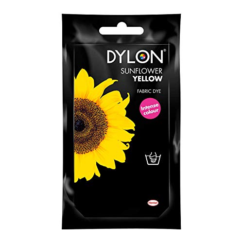 Dylon Hand Dye, Fabric Dye Sachet for Clothes & Soft Furnishings, 50g - Sunflower Yellow - Image 1