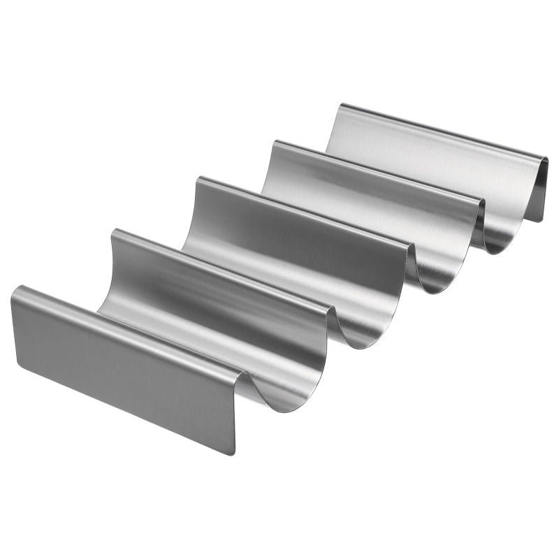 Stainless Steel Taco Holder Stand Multi Slot Tortilla Rack For Grilling And Parties - Image 2