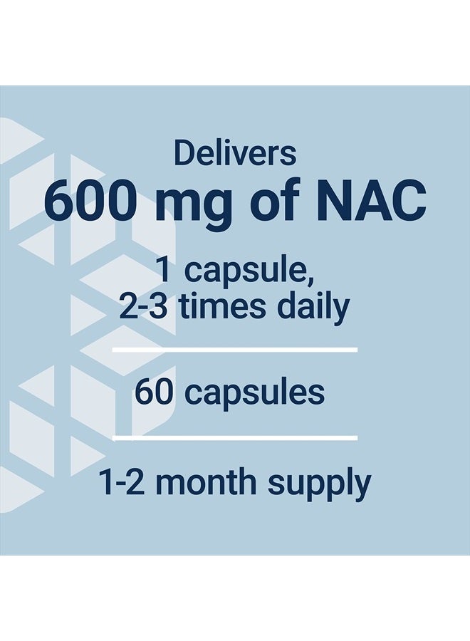 N-Acetyl-L-Cysteine, 600 mg, 60 Capsules