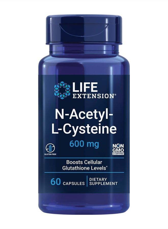 Life Extension N-Acetyl-L-Cysteine, 600 mg, 60 Capsules Packaging May Vary - Image 4