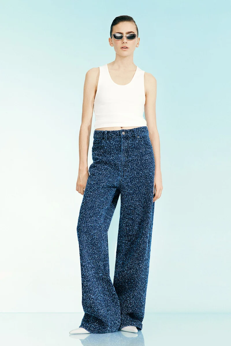 H&M Ribbed viscose vest top