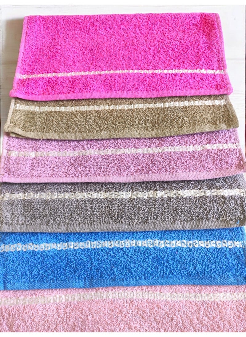 Cnr Garden 6 Piece Kitchen Towel Drying Cloth Hand Face Towel Set Water Absorbent Set 30X30  - Image 3