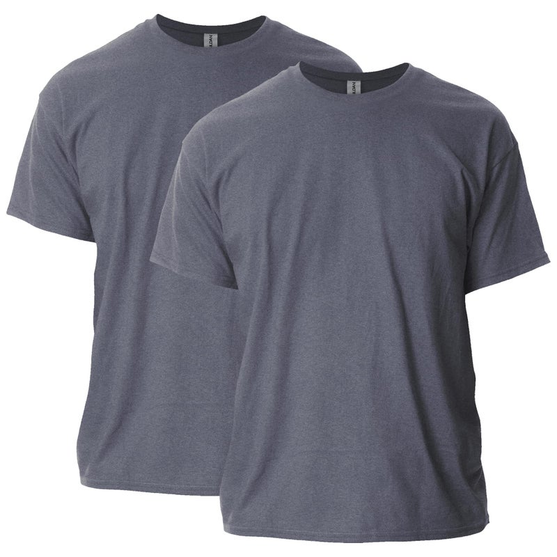 Gildan Adult Ultra Cotton T-Shirt, Style G2000, Multipack, Dark Heather (2-Pack), X-Large - Image 1