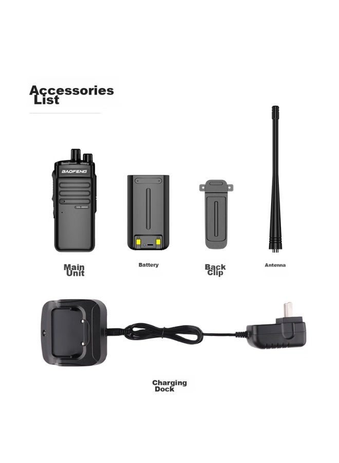 Baofeng Gs 6600 Walkie-talkie Flagship Version, High-power Professional Long-range Commercial And Civilian Handheld Two-way Radio - Image 4