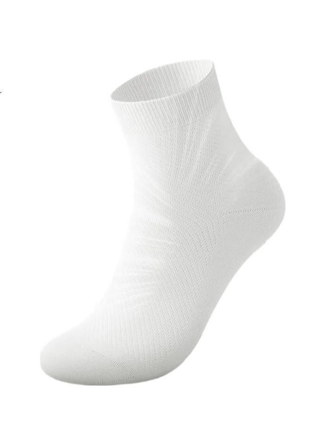 Picking up socks Men'S Spring And Summer Mid-Tube Socks With Antibacterial And Odor-Resistant Essential Oil, Australian Cotton Breathable Casual Sports Socks 6 Pairs - Image 1