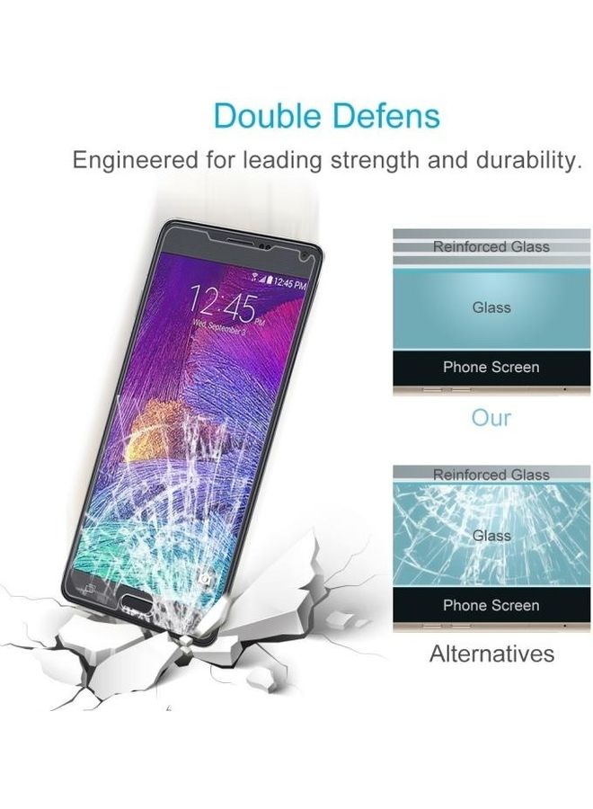 BGM 2-Piece Surface Hardness Explosion-Proof Non-Full Screen Tempered Glass Film For Samsung Galaxy Note 4 Clear - Image 5