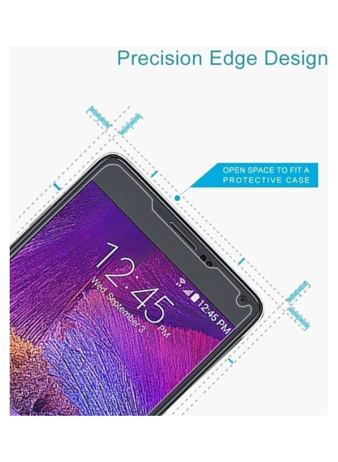 BGM 2-Piece Surface Hardness Explosion-Proof Non-Full Screen Tempered Glass Film For Samsung Galaxy Note 4 Clear - Image 2