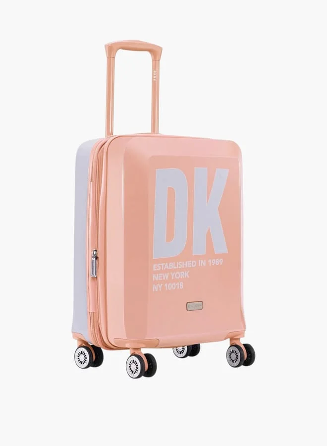 د ك ن ي Women's Logo Print Hardcase Trolley Bag with Retractable Handle 20-S - Cabin
