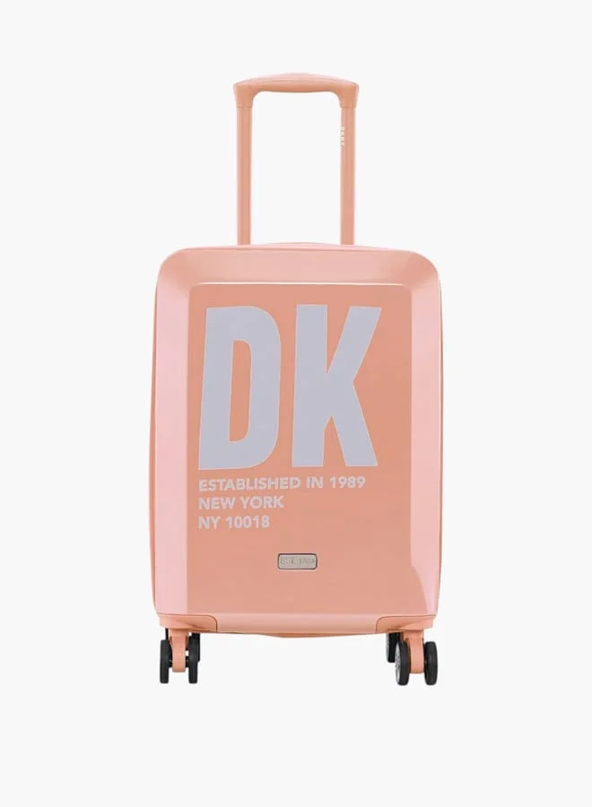 د ك ن ي Women's Logo Print Hardcase Trolley Bag with Retractable Handle 20-S - Cabin