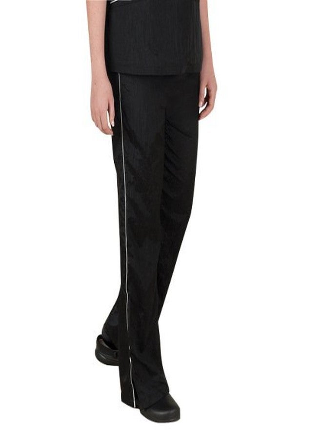 Top Performance Contrast-Trim Grooming Pants - Fashionable and Versatile Pants for Professional Groomers - Large, Black/White - Image 2