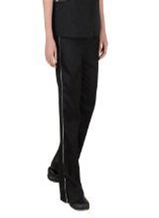 Top Performance Contrast-Trim Grooming Pants - Fashionable and Versatile Pants for Professional Groomers - Large, Black/White - Image 1