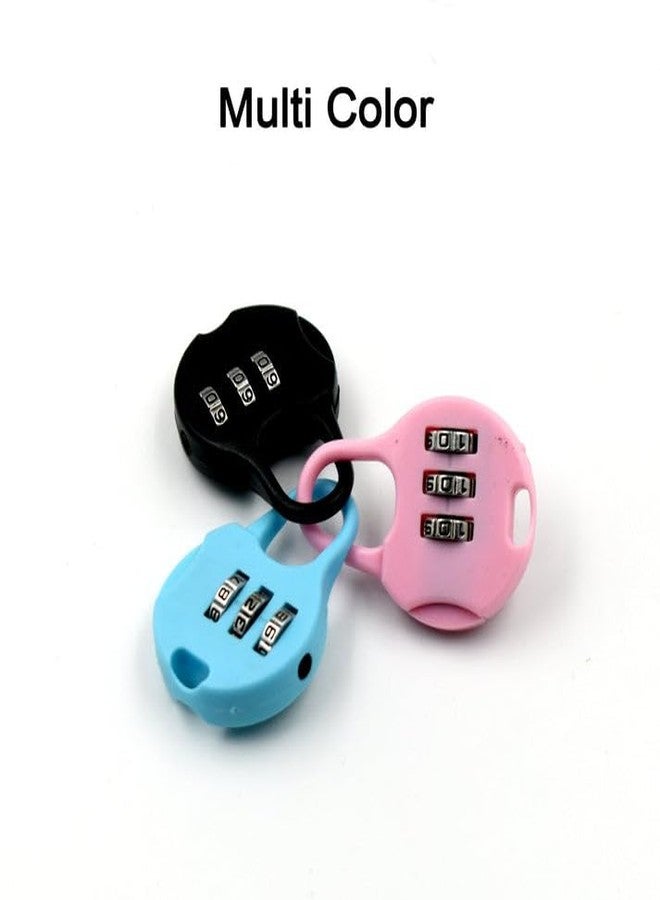 Garth 3-Digit Zipper Lock Security Lock For Bags Luggage Backpacks And Zipper Items Strong Number Combination Lock For Travel School Office And Daily Use - Image 2