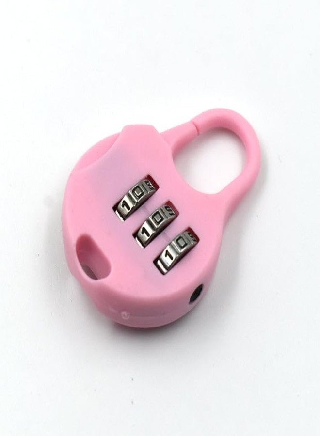 Garth 3-Digit Zipper Lock Security Lock For Bags Luggage Backpacks And Zipper Items Strong Number Combination Lock For Travel School Office And Daily Use - Image 1