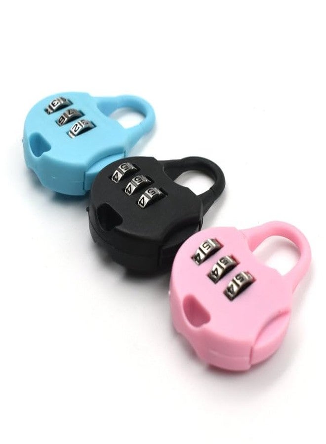 Garth 3-Digit Zipper Lock Security Lock For Bags Luggage Backpacks And Zipper Items Strong Number Combination Lock For Travel School Office And Daily Use - Image 5