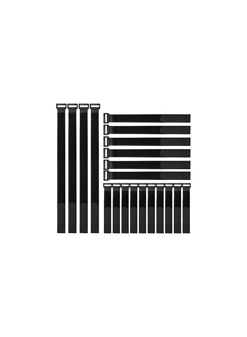 erorex Reusable Fastening Cable Straps and Cable Ties Set of 20 - Image 4