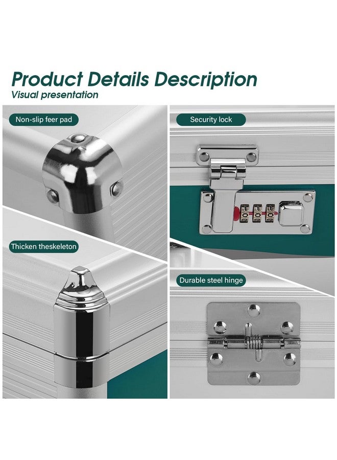 Glosen Medicine Lock Box with Combination Lock, Medication lock box【Small 10x6.7x6.7 Inch】,medical box organizer - Image 3
