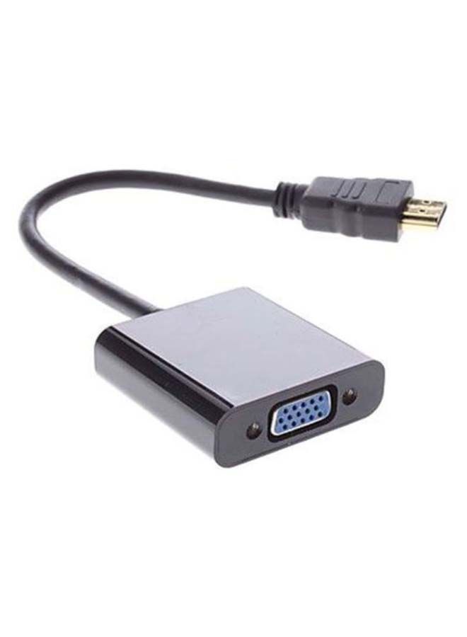 NIBEMINENT HDMI Male To VGA Female Adapter Cable Black 