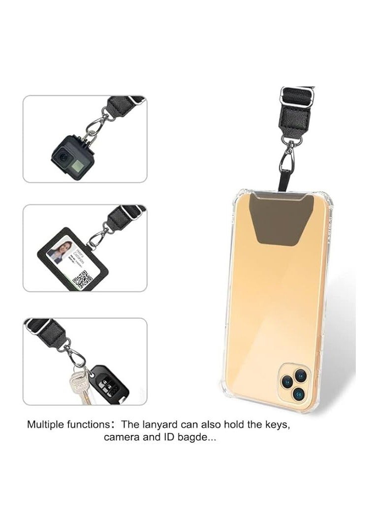 Adjustable Neck Strap Phone Lanyard Multifuctional Patch Phone Polyester Lanyards Compatible With Most Smartphones  - Image 4
