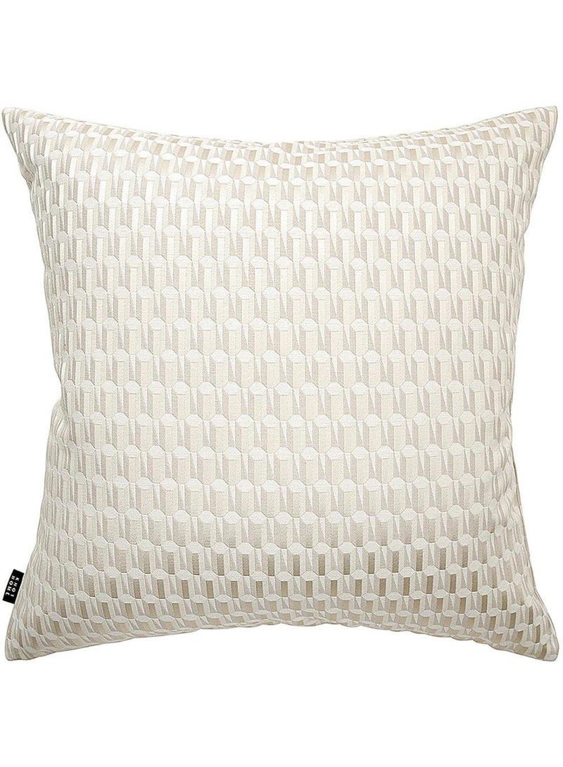 KNOT HOME Cushion Paul Bianca (with filler) Pillow Knot Home Cover Set for Modern Sofa Contemporary Living Room Bedroom and Office Soft Washable  - Image 1