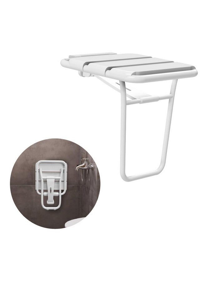 Rehamo Flip Up Bathroom Chair Showerie PFD for Senior Citizens, Pregnant Women & Post-Op | Wall Mounting Bathroom Stool with Aluminum Frame, Stable Bush, Two Point Locking System & 1 Year Warranty - Image 2