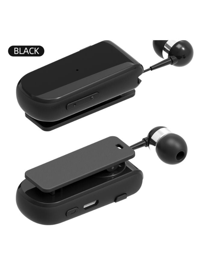 SHOPI K52 Retractable Bluetooth Earphone Telescopic Sports Earphone with Stereo Earbud Clip Luxury Vibration - Image 3
