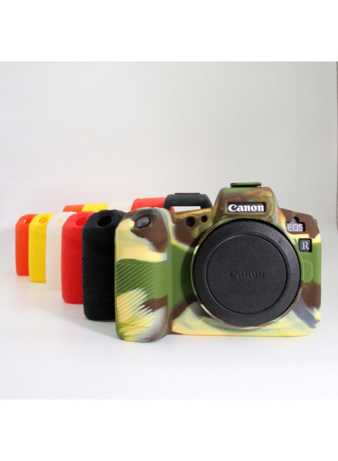 Camera Protective Cover Silicone Cover For Canon EOS-R Micro Single Digital Camera Special Silicone Cover-Color:Yellow  - Image 3
