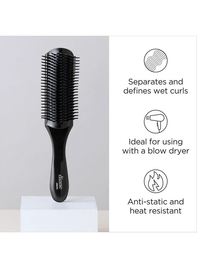 Diane Nylon Pin Styling Hair Brush For Detangling Separating Shaping And Defining Wet Thick Or Curly Hair Glides Through Tangles With Ease - Image 2