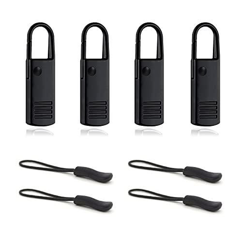 oxt Zipper Pulls, 8PCS Black - Image 1