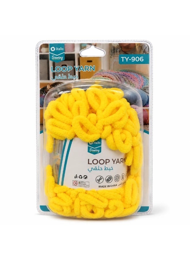 Italo Yellow Loop Yarn- Yellow
