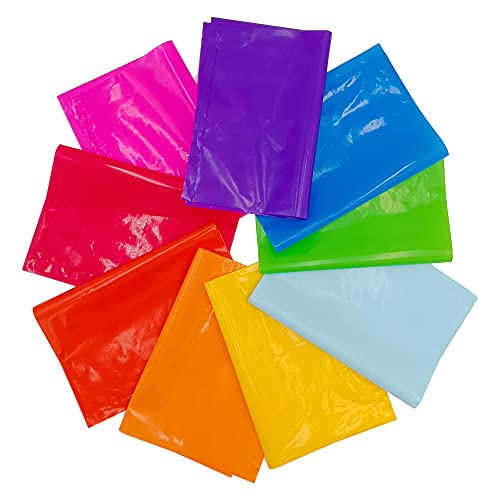 PPXMEEUDC 54PCS Plastic Handle Bag Plastic Party Favor Bags Party Gift Bags for Birthday Party Gift Shop Retail Bag Halloween Christmas Thanksgiving Candy Cookies Dessert - Image 5