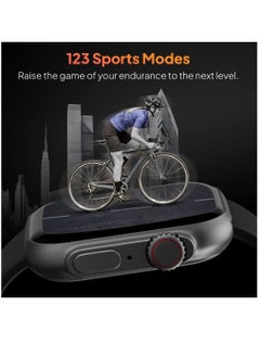 Zoom Plus Biggest Display Bluetooth Calling Multi-Function Heart Rate Monitor Smartwatch Black  - Image 3