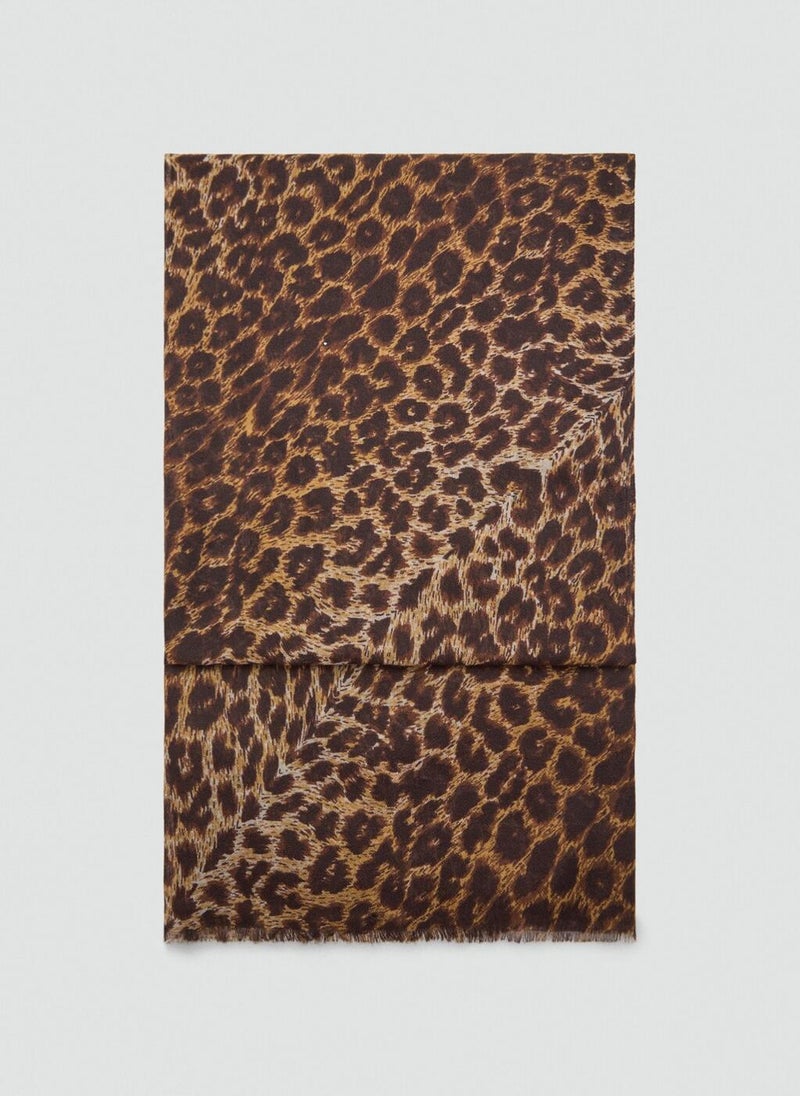 MANGO Animal Print Scarf  - Image 1