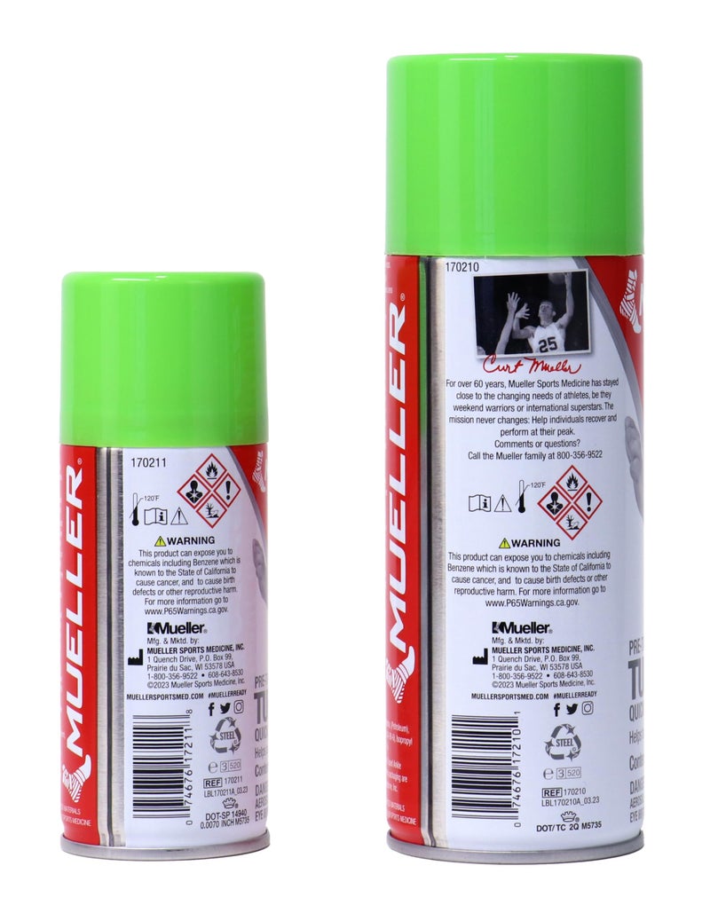 MUELLER Sports Medicine Tuffner Quick Dry Pre-Tape Spray, Secure Tapes & Wraps for Home and Athletic Professionals Use, Enhance Performance Edition, 10 Ounce - Image 2