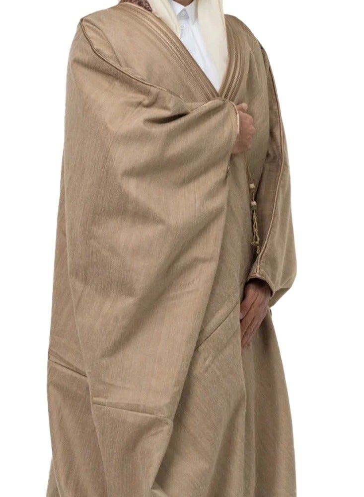 آر إس بشت شتوي رجالي وبر قنص اللون الجملي - Image 1