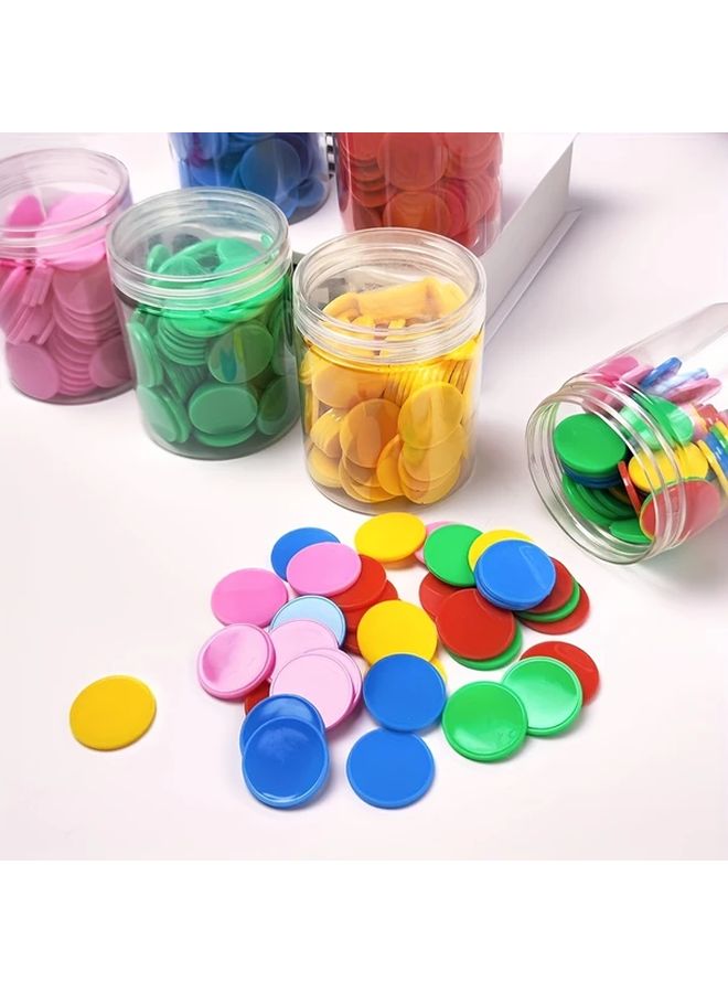 رقائق العد البلاستيكية الوردية ١٠٠ قطعة - وسائل تعليمية للرياضيات للتعلّم التفاعلي - Image 2