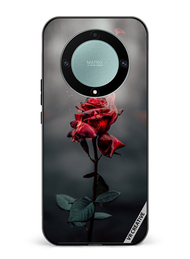 VR CREATIVE Protective Case Cover For Honor X9b Burning Rose Design Multicolour - Image 1