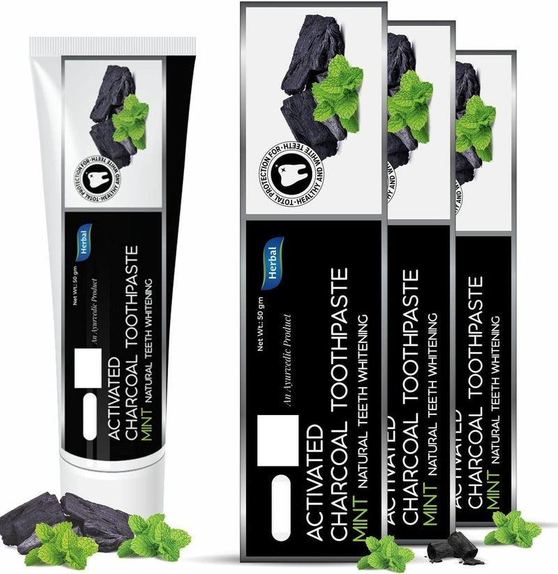 Complete Dental Care Bundle - Fresh Doctor Toothbrush + Activated Charcoal & Herbal Whitening Toothpaste (140ml) - Image 2