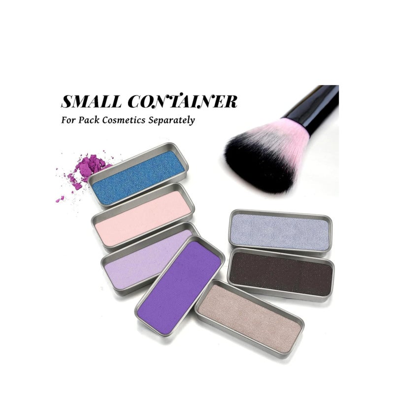 Zikra 40 Pcs Slide Top Tin Small Rectangular Metal Tins Containers with Lids for Lip Balm Candies Jewelry Crafts Pills Storage Kit (Silver, 3.15 x 1.38 x 0.43 Inch) - Image 4