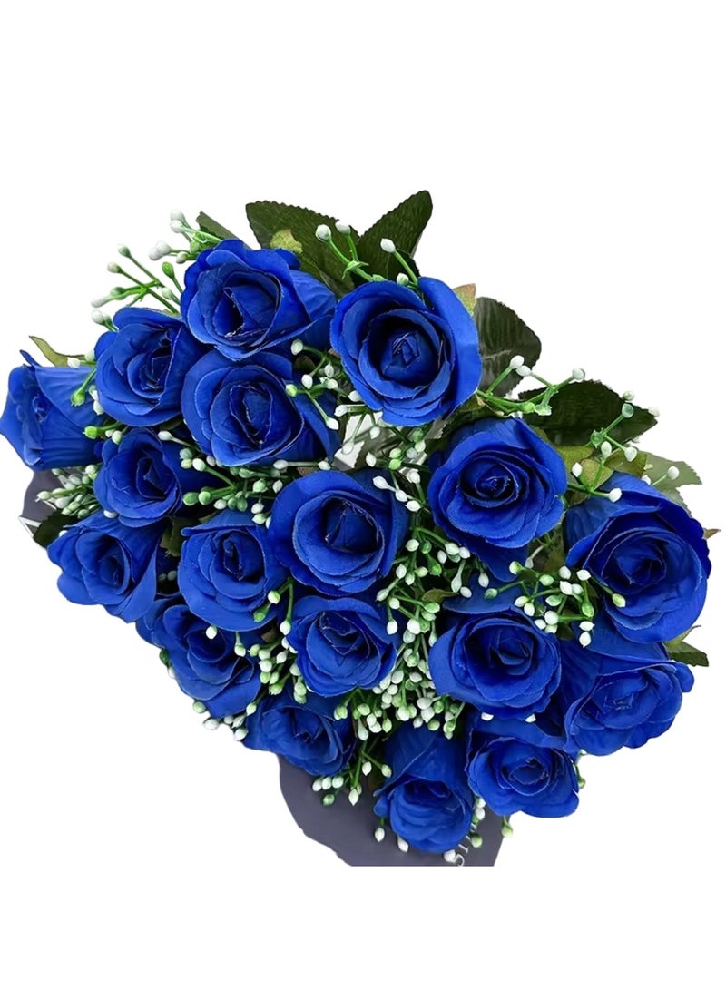 Huitich Artificial Flower Decor for Home, Parties, and Weddings Blue  - Image 1