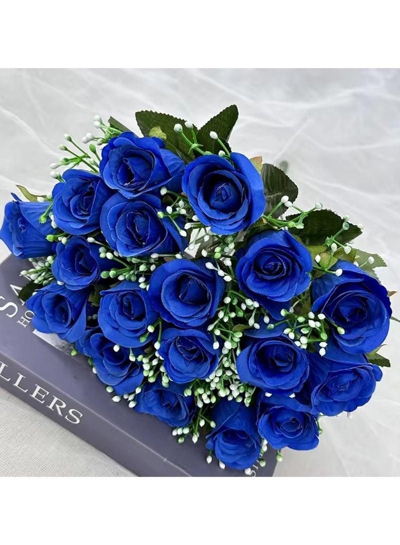 Huitich Artificial Flower Decor for Home, Parties, and Weddings Blue  - Image 5