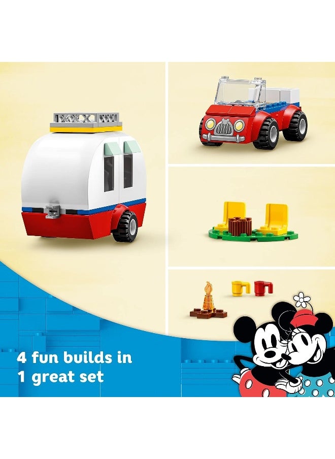 LEGO - LEGO Disney Mickey Mouse and Minnie Mouse's Camping Trip 10777 Building Toy with Camper Van, Car & Pluto Figure, for Kids 4 Plus Years Old - Image 1