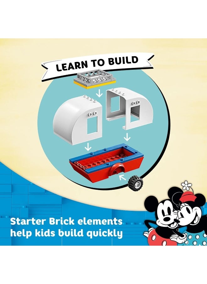 LEGO - LEGO Disney Mickey Mouse and Minnie Mouse's Camping Trip 10777 Building Toy with Camper Van, Car & Pluto Figure, for Kids 4 Plus Years Old - Image 1