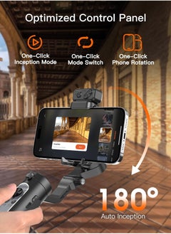 Generic Gimbal Stabilizer for Smartphone, 3-Axis Gimbal for iPhone Android with Magnetic Adjustable Fill Light,Foldable Stabilizer for One-Key Inception for Youtuber,Vlog,Video Record  - Image 4