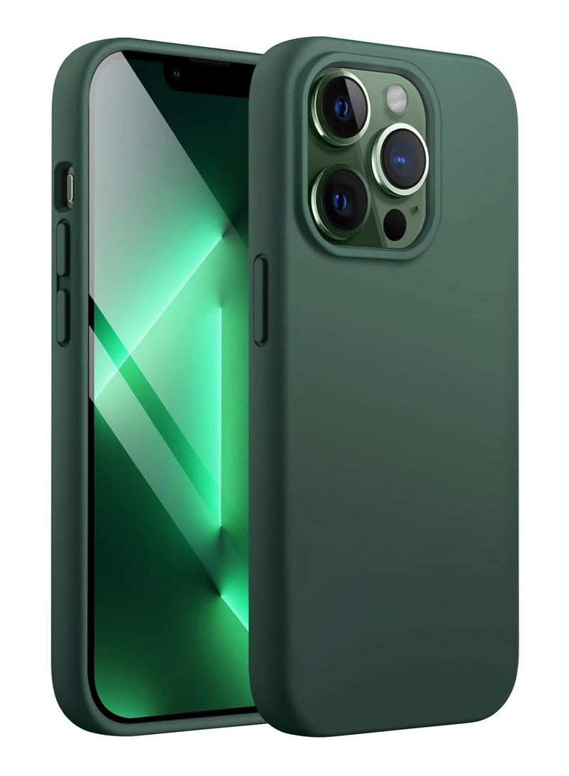 DUSALA iPhone 13 Pro Max Case, Liquid Silicone Phone Case for iPhone 13  Pro Max 6.7 Inch, Colorful Silky-Soft Protective Cover (Green) - Image 1