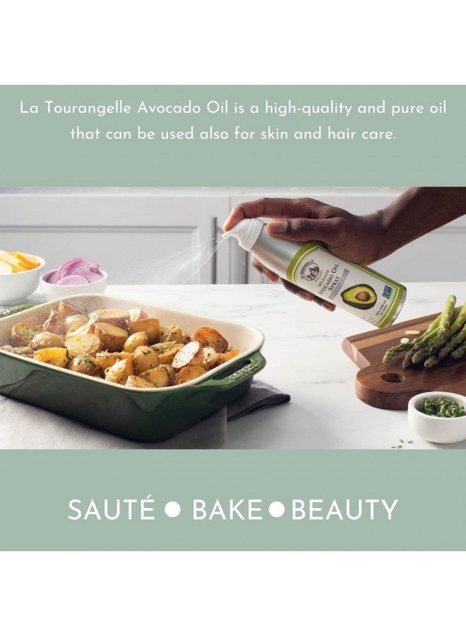 La Tourangelle La Tourangelle, Avocado Oil Spray, All-Natural Handcrafted From Premium Avocados, Great For Cooking, Butter Substitute, And Skin And Hair Care, Spray Cooking And Grilling Oil, 5 Fl Oz  - Image 1