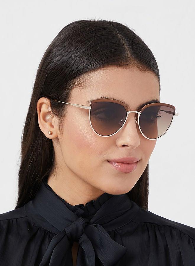 30Sundays AURELIA,Women Sunglasses, Cat Eye Sunglasses, UV Protection: UV400 (Brown,Brown) - Image 5