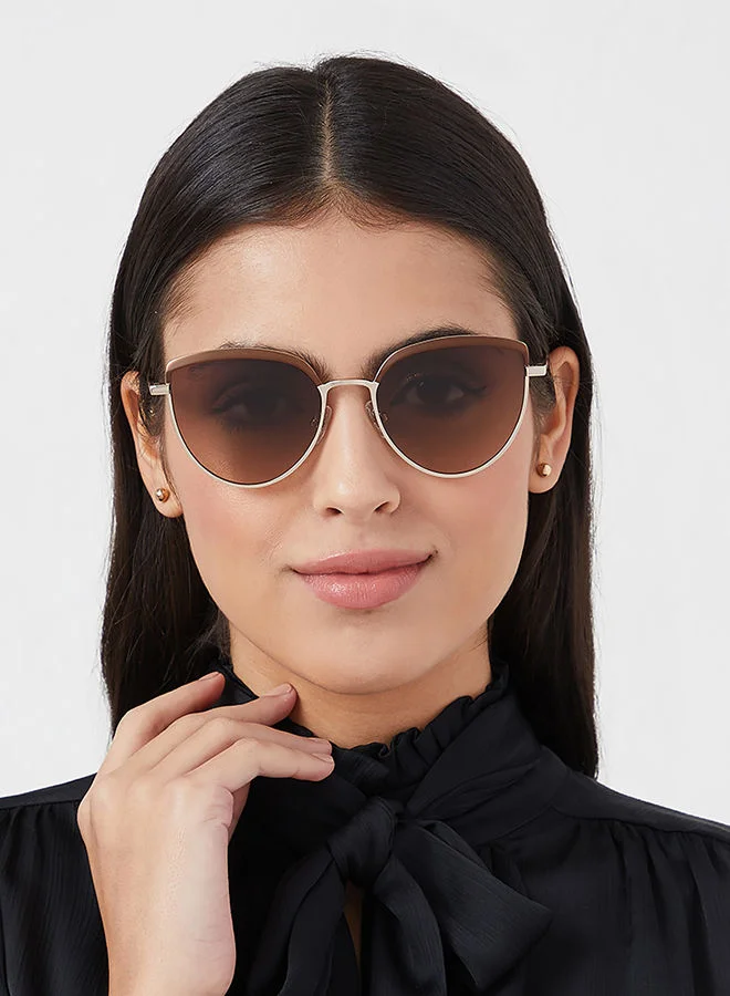 30 سندايز 30Sundays AURELIA,Women Sunglasses, Cat Eye Sunglasses, UV Protection: UV400 (Brown,Brown)
