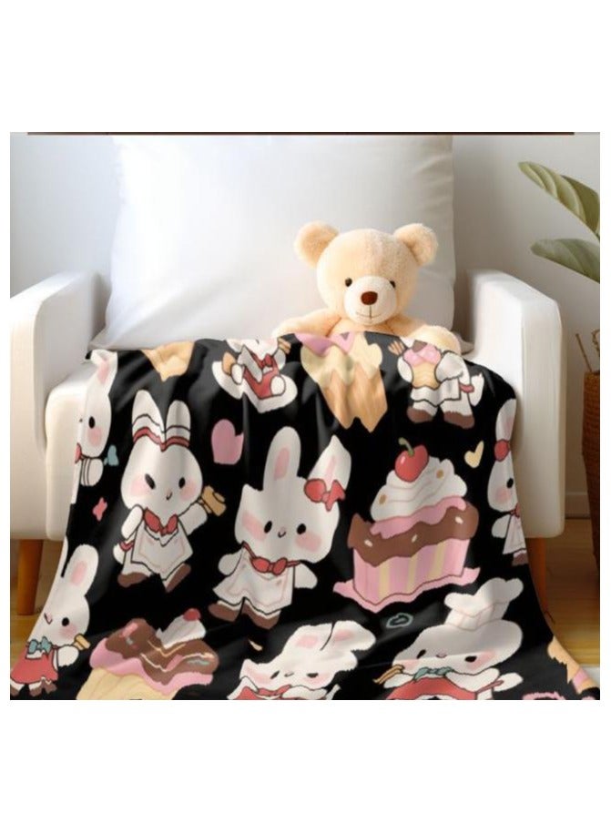 general Children's or student cartoon flannel thin blanket (warm and comfortable, suitable for sleep, games) 100cm*150cm - 213 - Image 1